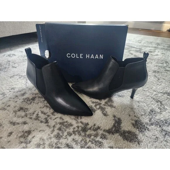 NEW Cole Haan Neely Shootie Women’s Heeled Chelsea Boots 9B Black MSRP $115 - Picture 1 of 8